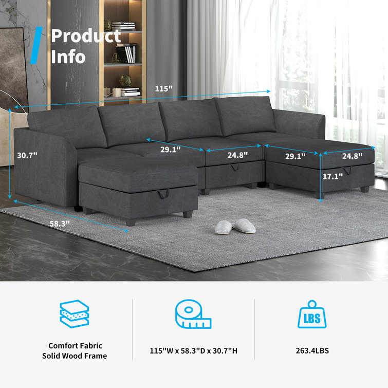 Latitude run sectional sofa deals